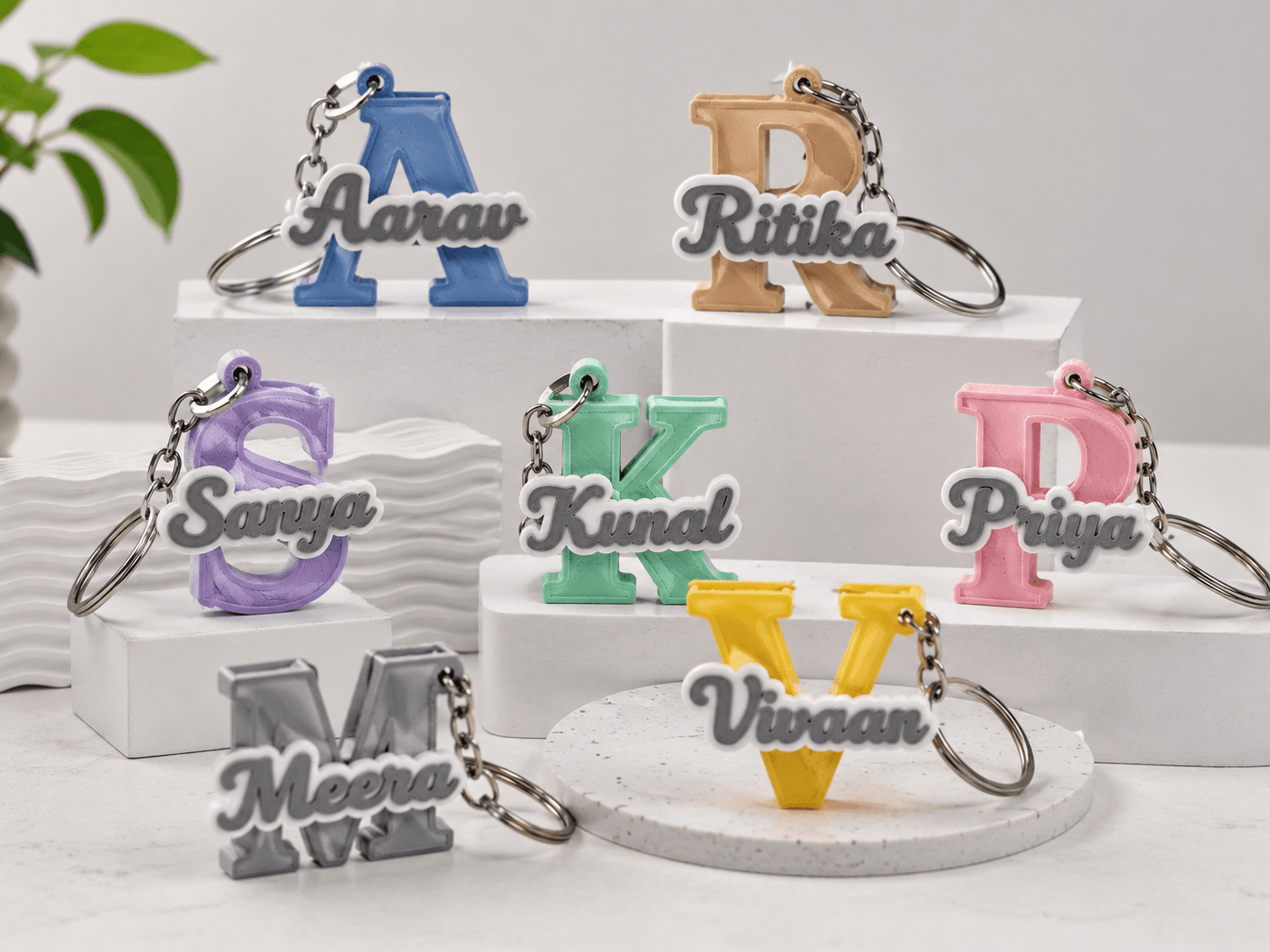 Letter Keychain